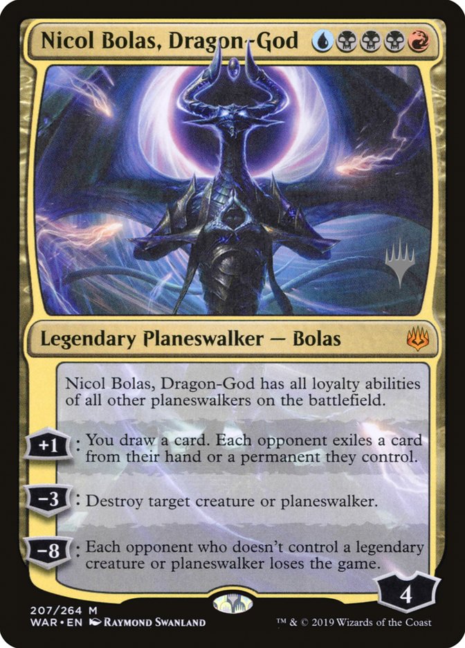 Nicol Bolas, Dragon-God (Promo Pack) [War of the Spark Promos] Magic: The Gathering