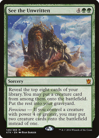 See the Unwritten [Khans of Tarkir] Magic: The Gathering