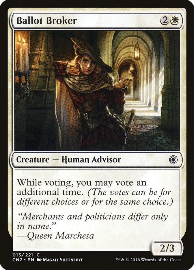Ballot Broker [Conspiracy: Take the Crown] Magic: The Gathering
