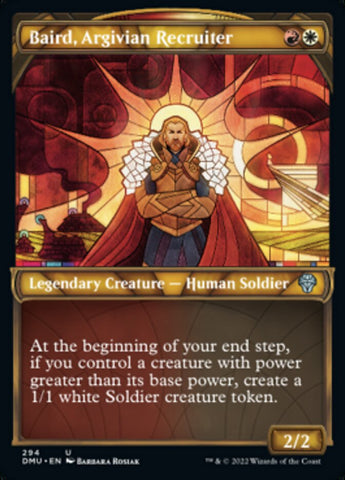 Baird, Argivian Recruiter (Showcase) [Dominaria United] Magic: The Gathering