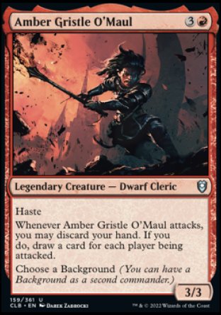 Amber Gristle O'Maul [Commander Legends: Battle for Baldur's Gate] Magic: The Gathering