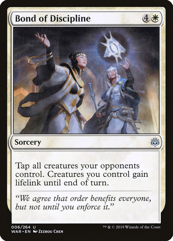 Bond of Discipline [War of the Spark] Magic: The Gathering