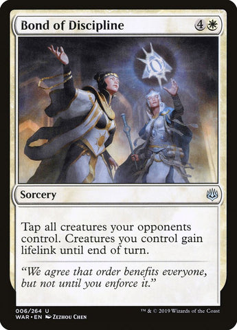 Bond of Discipline [War of the Spark] Magic: The Gathering