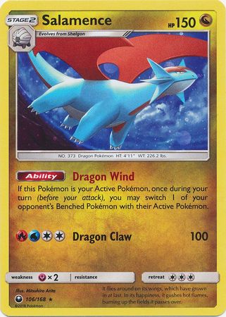 Salamence (106/168) (Cosmos Holo) [Sun & Moon: Celestial Storm] Pokémon