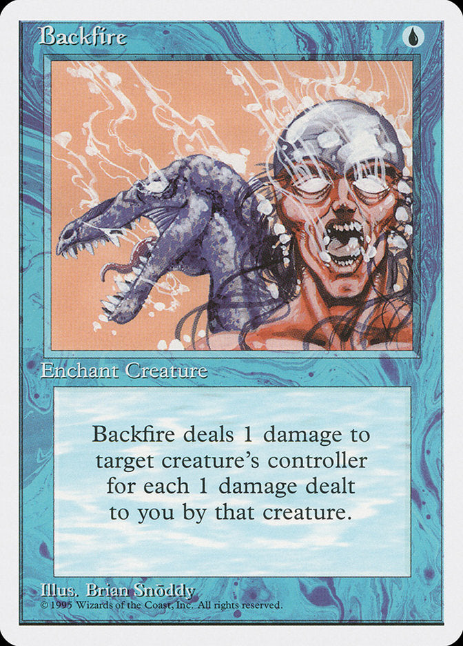 Backfire [Fourth Edition] Magic: The Gathering