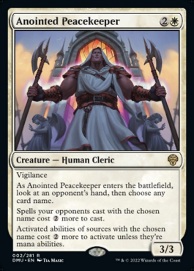 Anointed Peacekeeper [Dominaria United] Magic: The Gathering