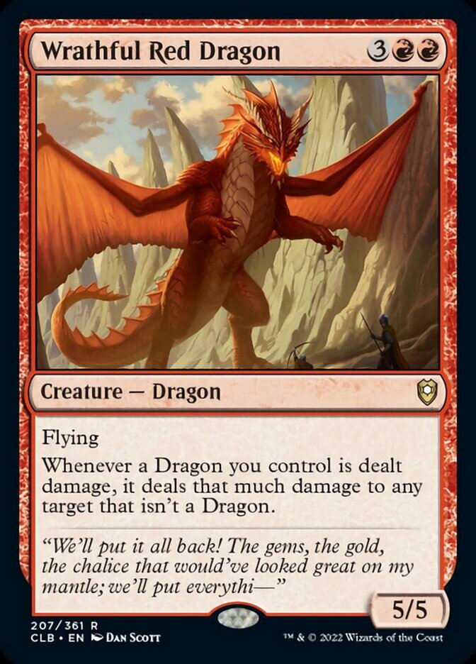 Wrathful Red Dragon [Commander Legends: Battle for Baldur's Gate] Magic: The Gathering
