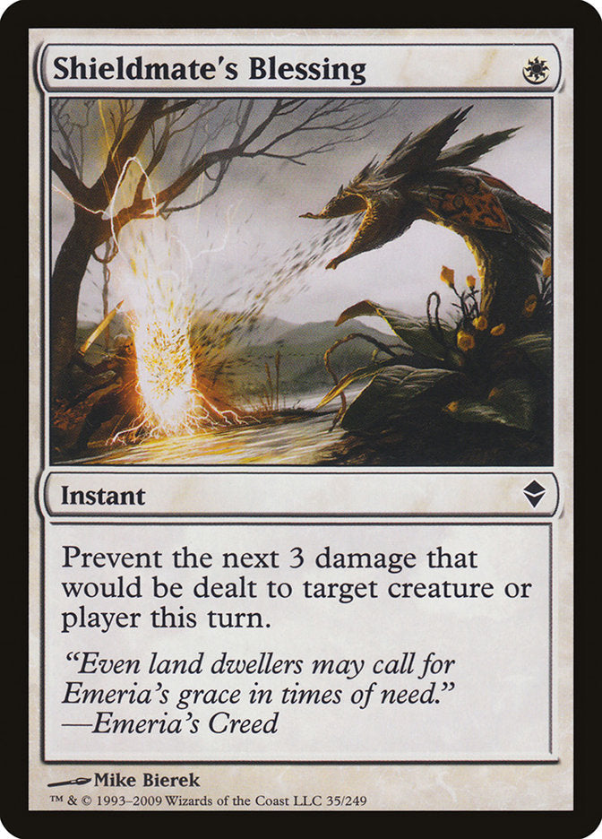 Shieldmate's Blessing [Zendikar] Magic: The Gathering