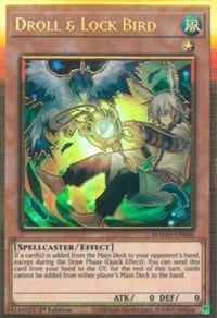 Droll & Lock Bird (Alternate Art) [MAGO-EN006] Gold Rare Yu-Gi-Oh!