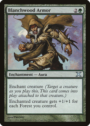 Blanchwood Armor [Tenth Edition] Magic: The Gathering