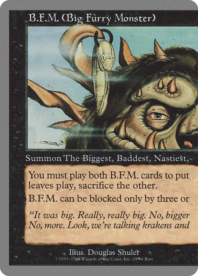B.F.M. (Big Furry Monster) (28/94) [Unglued] Magic: The Gathering
