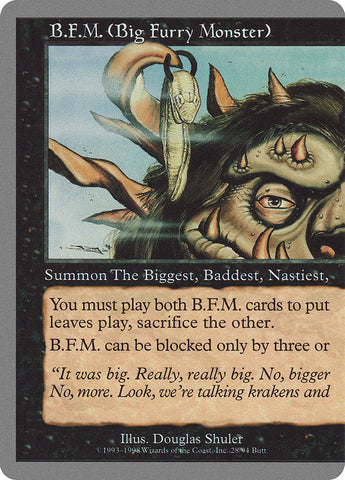 B.F.M. (Big Furry Monster) (28/94) [Unglued] Magic: The Gathering