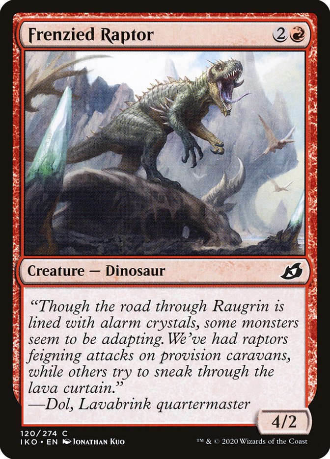 Frenzied Raptor [Ikoria: Lair of Behemoths] Magic: The Gathering