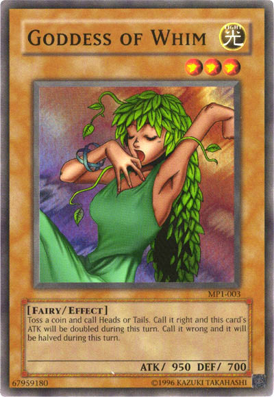 Goddess of Whim [MP1-003] Super Rare Yu-Gi-Oh!