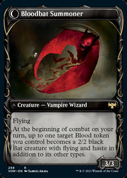 Voldaren Bloodcaster // Bloodbat Summoner (Showcase Fang Frame) [Innistrad: Crimson Vow] Magic: The Gathering