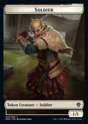 Soldier // Elemental Double-Sided Token [Dominaria United Tokens] Magic: The Gathering