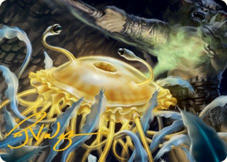 Flumph Art Card (Gold-Stamped Signature) [Dungeons & Dragons: Adventures in the Forgotten Realms Art Series] Magic: The Gathering