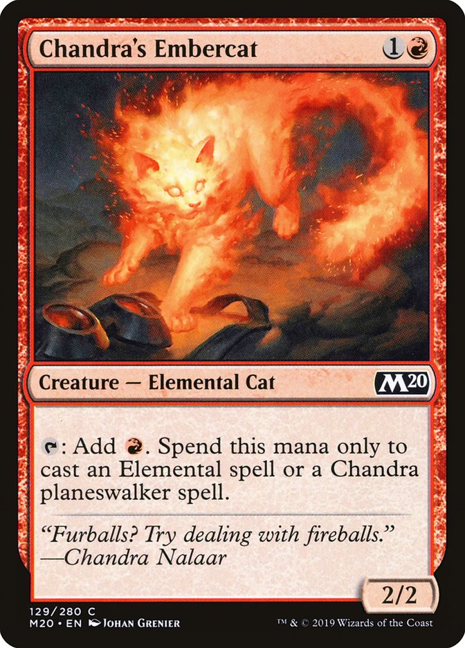 Chandra's Embercat [Core Set 2020] Magic: The Gathering