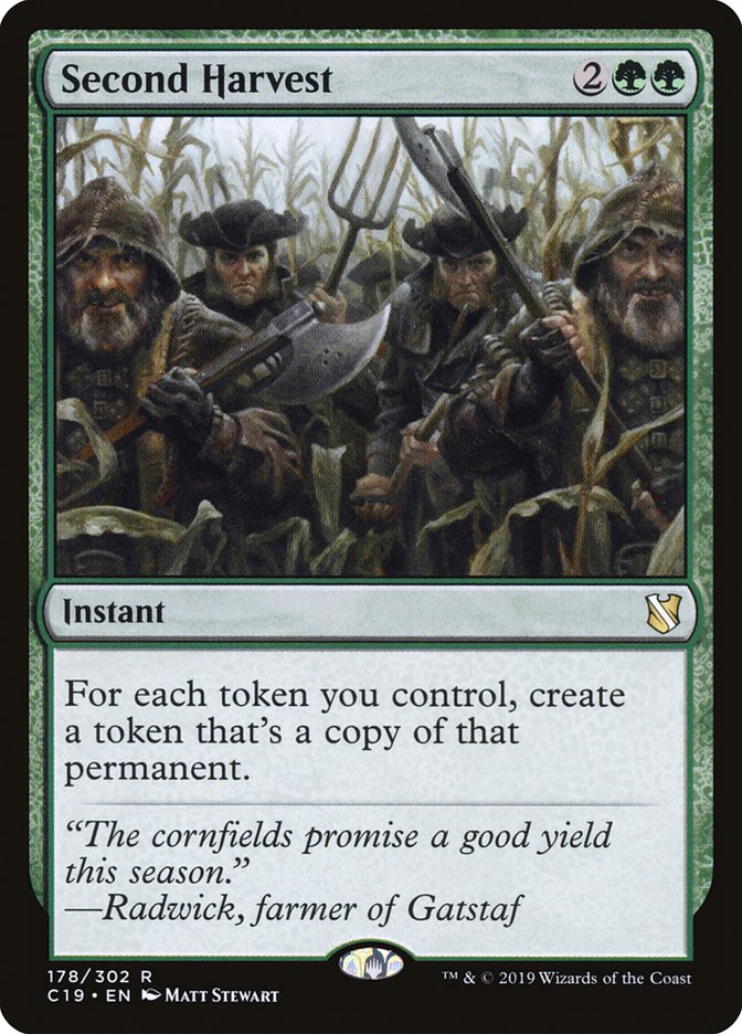 Second Harvest [Commander 2019] Magic: The Gathering