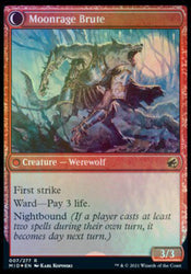 Brutal Cathar // Moonrage Brute [Innistrad: Midnight Hunt Prerelease Promos] Magic: The Gathering