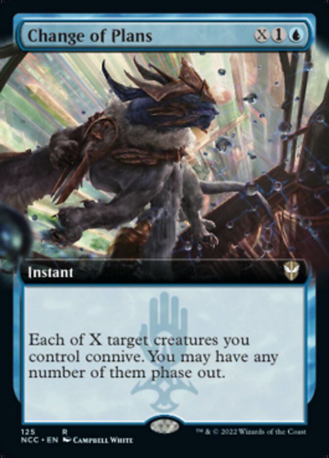 Change of Plans (Extended Art) [Streets of New Capenna Commander] Magic: The Gathering