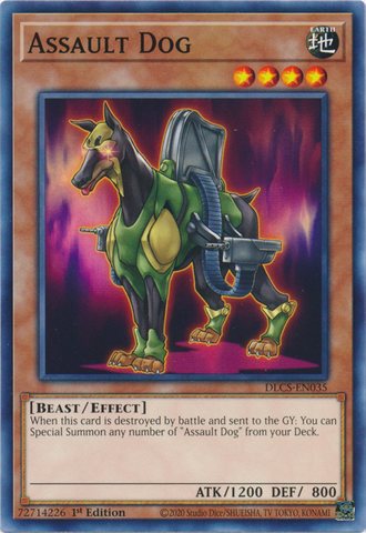 Assault Dog [DLCS-EN035] Common Yu-Gi-Oh!