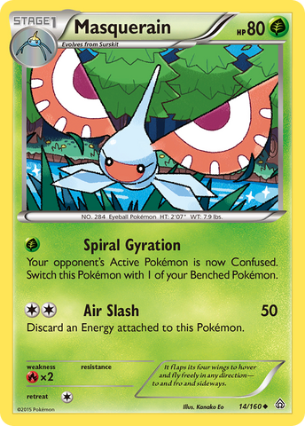 Masquerain (14/160) [XY: Primal Clash] Pokémon
