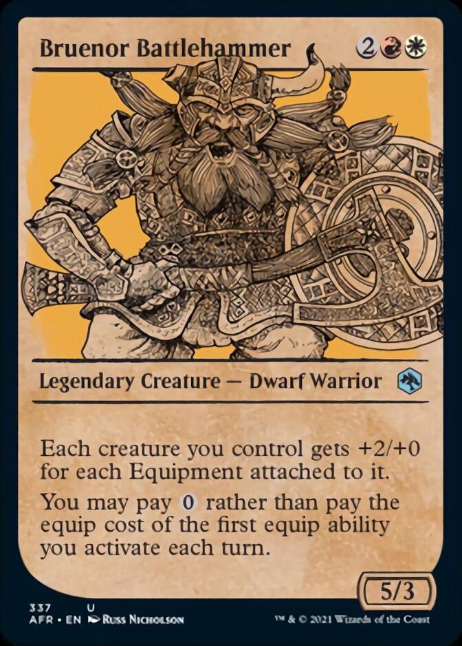 Bruenor Battlehammer (Showcase) [Dungeons & Dragons: Adventures in the Forgotten Realms] Magic: The Gathering
