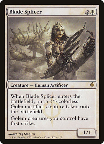 Blade Splicer [New Phyrexia] Magic: The Gathering