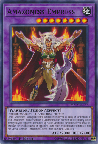 Amazoness Empress [MP18-EN167] Common Yu-Gi-Oh!