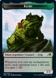 Samurai // Keimi Double-Sided Token [Kamigawa: Neon Dynasty Tokens] Magic: The Gathering