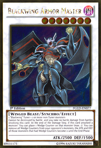Blackwing Armor Master [PGLD-EN077] Gold Rare Yu-Gi-Oh!