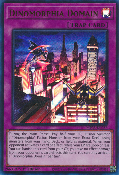 Dinomorphia Domain [MP23-EN037] Ultra Rare Yu-Gi-Oh!