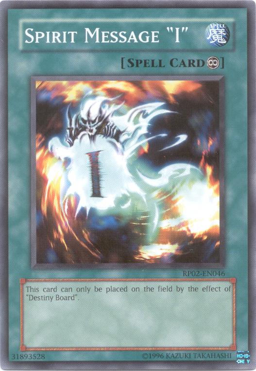 Spirit Message "I" [RP02-EN046] Common Yu-Gi-Oh!