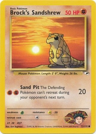 Brock's Sandshrew (72/132) [Gym Heroes Unlimited] Pokémon