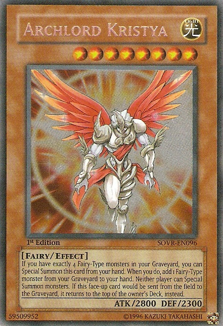 Archlord Kristya [SOVR-EN096] Secret Rare Yu-Gi-Oh!