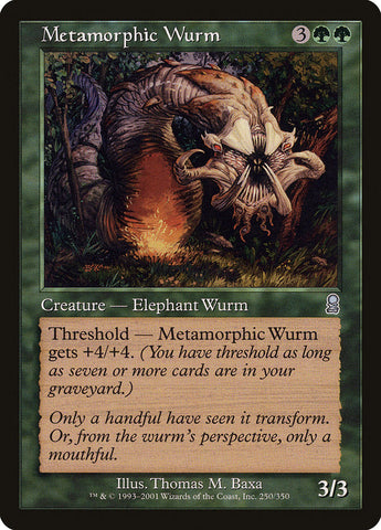 Metamorphic Wurm [Odyssey] Magic: The Gathering