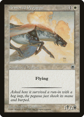 Armored Pegasus [Portal] Magic: The Gathering