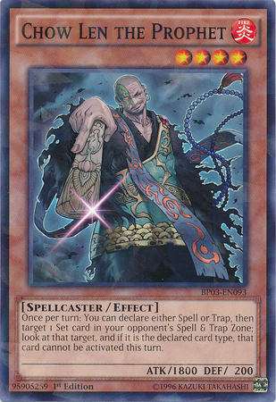 Chow Len the Prophet [BP03-EN093] Shatterfoil Rare Yu-Gi-Oh!
