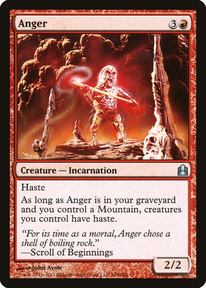 Anger [Commander 2011] Magic: The Gathering