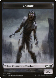 Weird // Zombie Double-Sided Token [Core Set 2021 Tokens] Magic: The Gathering