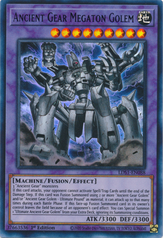 Ancient Gear Megaton Golem (Blue) [LDS1-EN088] Ultra Rare Yu-Gi-Oh!