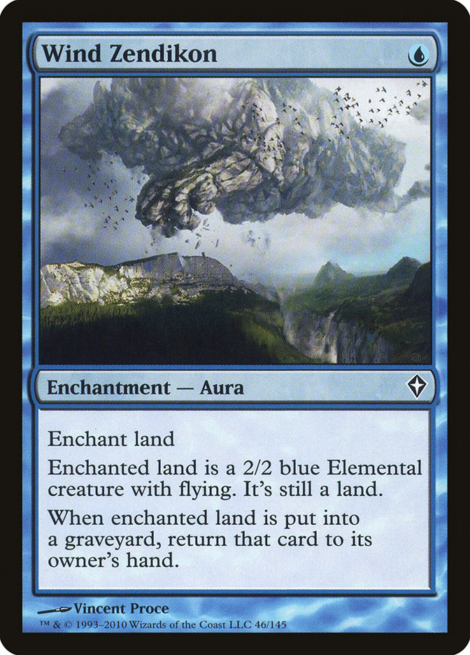 Wind Zendikon [Worldwake] Magic: The Gathering