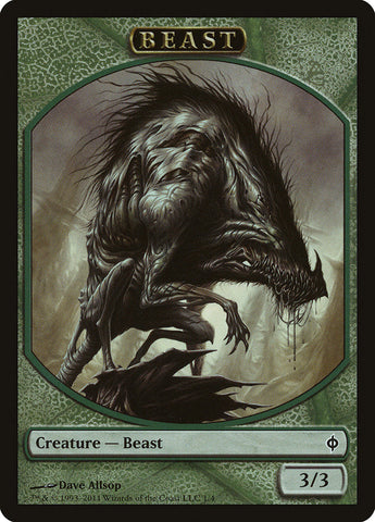 Beast Token [New Phyrexia Tokens] Magic: The Gathering