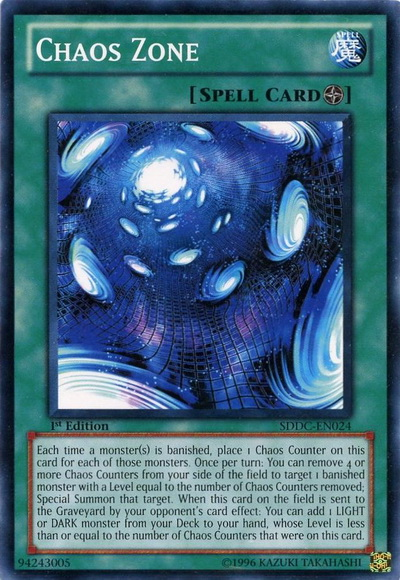 Chaos Zone [SDDC-EN024] Common Yu-Gi-Oh!