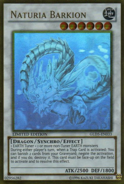 Naturia Barkion [GLD5-EN033] Ghost/Gold Rare Yu-Gi-Oh!