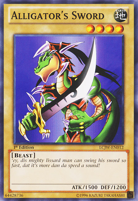 Alligator's Sword [LCJW-EN012] Common Yu-Gi-Oh!