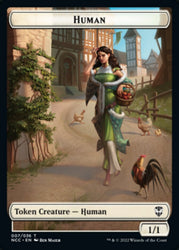 Eldrazi Spawn // Human Double-Sided Token [Streets of New Capenna Commander Tokens] Magic: The Gathering