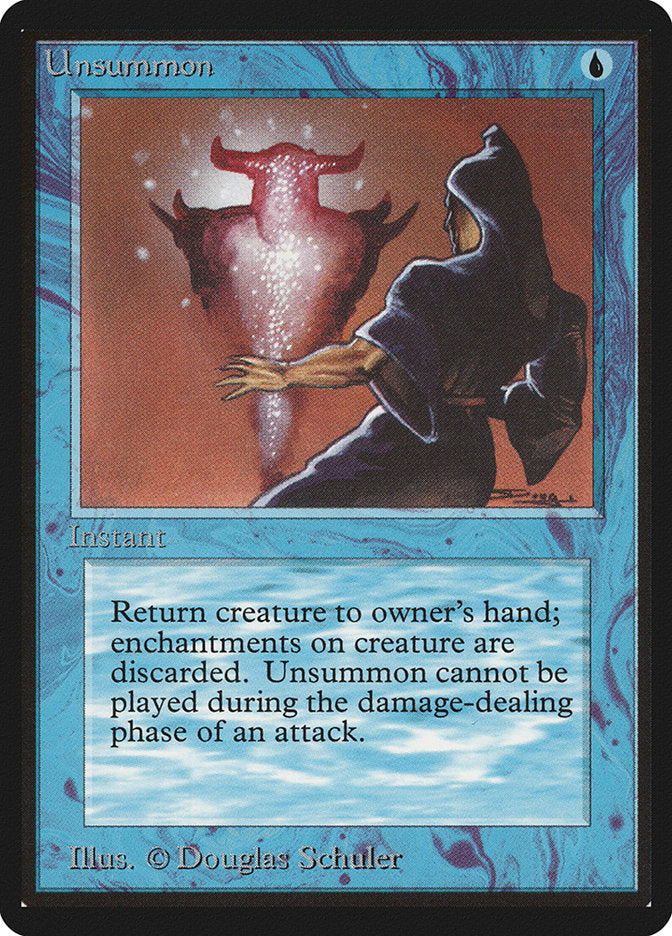 Unsummon [Beta Edition] Magic: The Gathering