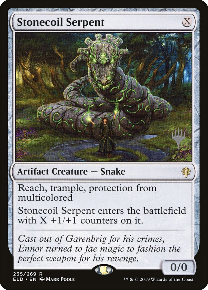 Stonecoil Serpent (Promo Pack) [Throne of Eldraine Promos] Magic: The Gathering